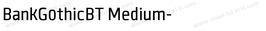 BankG0thicBT Medium字体转换